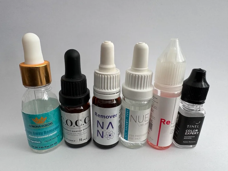 Use of Acid Chemical Removers In Permanent Makeup